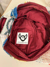 Casquette en tapisserie design unique fait main upcyclé retravaillé et tissé taille unique n•1001