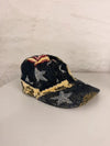 Casquette en tapisserie design unique fait main upcyclé retravaillé et tissé taille unique  n•1003