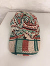 Casquette en tapisserie design unique fait main upcyclé retravaillé et tissé taille unique n•1007