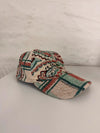 Casquette en tapisserie design unique fait main upcyclé retravaillé et tissé taille unique n•1007