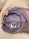 Casquette en tapisserie design unique fait main upcyclé retravaillé et tissé taille unique n•1008