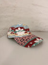 Casquette en tapisserie design unique fait main upcyclé retravaillé et tissé taille unique n•1010