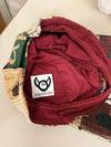 Casquette en tapisserie design unique fait main upcyclé retravaillé et tissé taille unique n•1011