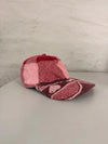 Casquette en tapisserie design unique fait main upcyclé retravaillé et tissé taille unique n•1014