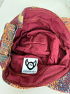 Casquette en tapisserie design unique fait main upcyclé retravaillé et tissé taille unique n•1016