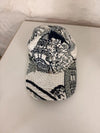 Casquette en tapisserie design unique fait main upcyclé retravaillé et tissé taille unique n•1018