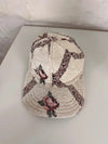 Casquette en tapisserie design unique fait main upcyclé retravaillé et tissé taille unique n•1021