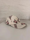 Casquette en tapisserie design unique fait main upcyclé retravaillé et tissé taille unique n•1021