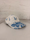 Casquette en tapisserie design unique fait main upcyclé retravaillé et tissé taille unique n•1025