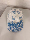Casquette en tapisserie design unique fait main upcyclé retravaillé et tissé taille unique n•1025