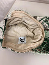 Casquette en tapisserie design unique fait main upcyclé retravaillé et tissé taille unique n•1026