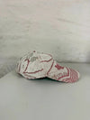 Casquette en tapisserie design unique fait main upcyclé retravaillé et tissé taille unique n•1030