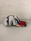 Casquette en tapisserie design unique fait main upcyclé retravaillé et tissé taille unique n•1032