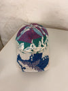 Casquette en tapisserie design unique fait main upcyclé retravaillé et tissé taille unique n•1034