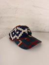 Casquette en tapisserie design unique fait main upcyclé retravaillé et tissé taille unique n•1036