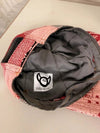 Casquette en tapisserie design unique fait main upcyclé retravaillé et tissé taille unique n•1039