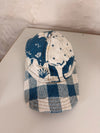 Casquette en tapisserie unisexe unique fait main upcyclé retravaillé et tissé taille unique n•1042