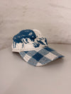 Casquette en tapisserie unisexe unique fait main upcyclé retravaillé et tissé taille unique n•1042