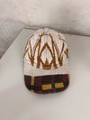 Casquette en tapisserie unisexe unique fait main upcyclé retravaillé et tissé taille unique n•1043