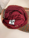 Casquette en tapisserie unisexe unique fait main upcyclé retravaillé et tissé taille unique n•1044