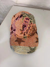 Casquette en tapisserie unisexe unique fait main upcyclé retravaillé et tissé taille unique n•1045