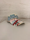 Casquette en tapisserie unisexe unique fait main upcyclé retravaillé et tissé taille unique n•1048