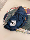 Casquette en tapisserie unisexe unique fait main upcyclé retravaillé et tissé taille unique n•1052