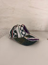 Casquette en tapisserie unisexe unique fait main upcyclé retravaillé et tissé taille unique n•1054