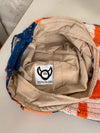 Casquette en tapisserie unisexe unique fait main upcyclé retravaillé et tissé taille unique n•1055