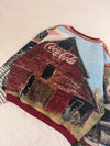 Sweat crewneck en tapisserie ample unisexe unique fait main upcyclé taille XL n•1056