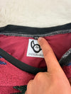 Sweat crewneck en tapisserie ample unisexe unique fait main upcyclé tissé taille XS n•1057