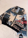 Sweat crewneck en tapisserie ample boxy unisexe unique fait main upcyclé tissé taille M n•1060