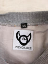 Sweat crewneck en tapisserie ample boxy unisexe unique fait main upcyclé tissé taille XS n•1062