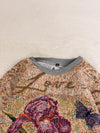 Sweat crewneck en tapisserie ample boxy unisexe unique fait main upcyclé tissé taille XS n•1062