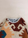 Sweat crewneck en tapisserie ample boxy unisexe unique fait main upcyclé tissé taille L n•1064