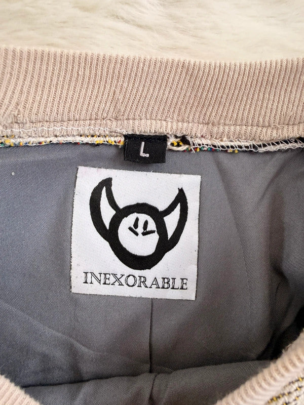 Sweat crewneck en tapisserie ample boxy unisexe unique fait main upcyclé tissé taille L n•1065