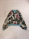 Sweat crewneck en tapisserie ample boxy unisexe unique fait main upcyclé tissé taille M n•1067