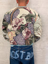 Sweat crewneck en tapisserie ample boxy unisexe unique fait main upcyclé tissé taille M n•1067