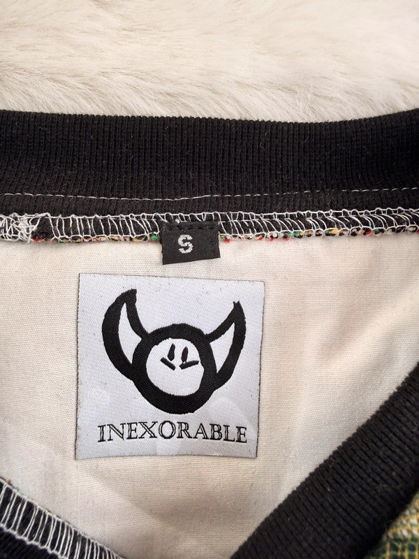 Sweat crewneck en tapisserie ample boxy unisexe unique fait main upcyclé tissé taille S n•1068