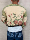 Sweat crewneck en tapisserie ample boxy unisexe unique fait main upcyclé tissé taille S n•1068