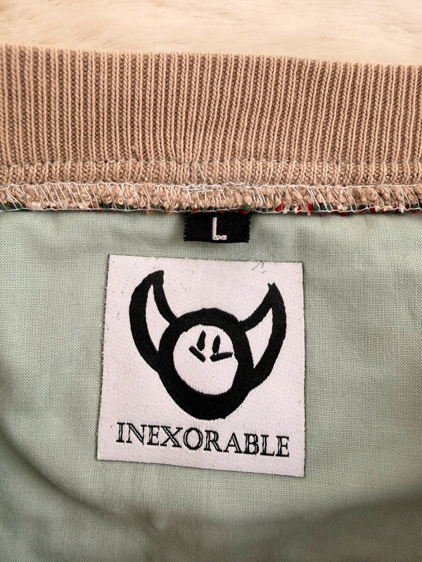 Sweat crewneck en tapisserie ample boxy unisexe unique fait main upcyclé tissé taille L n•1075