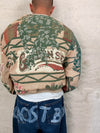Sweat crewneck en tapisserie ample boxy unisexe unique fait main upcyclé tissé taille L n•1075