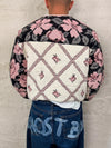 Sweat crewneck en tapisserie ample boxy unisexe unique fait main upcyclé tissé taille M n•1079