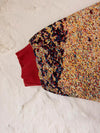 Sweat à capuche en tapisserie ample boxy unisexe unique fait main upcyclé tissé taille L n•1083