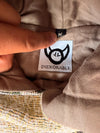 Sweat à capuche en tapisserie ample boxy unisexe unique fait main upcyclé tissé taille M n•1086