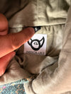 Sweat à capuche en tapisserie ample boxy unisexe unique fait main upcyclé tissé taille S n•1088