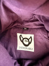 Sweat à capuche en tapisserie ample boxy unisexe unique fait main upcyclé tissé taille M n•1093