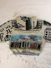 Sweat à capuche en tapisserie ample boxy unisexe unique fait main upcyclé tissé taille XL n•1094