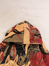 Sweat à capuche en tapisserie ample boxy unisexe unique fait main upcyclé tissé taille S n•1095