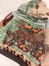 Sweat à capuche en tapisserie ample boxy unisexe unique fait main upcyclé tissé taille XL n•1097